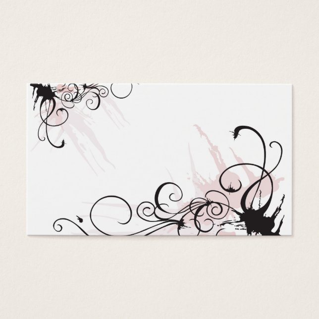 Grungy Profile Card Visitkort (Framsidan)