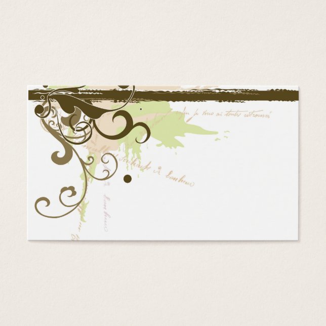 Grungy Profile Card Visitkort (Framsidan)