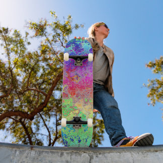 Grungy Rainbow Mini Skateboard Bräda 18,5 Cm