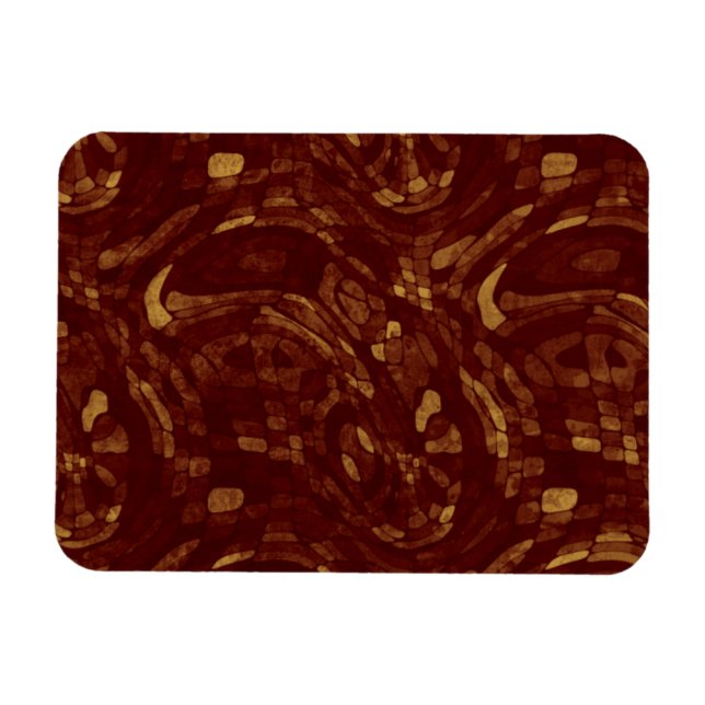 Grungy Red and Gult Pavers Magnet (Horisontell)