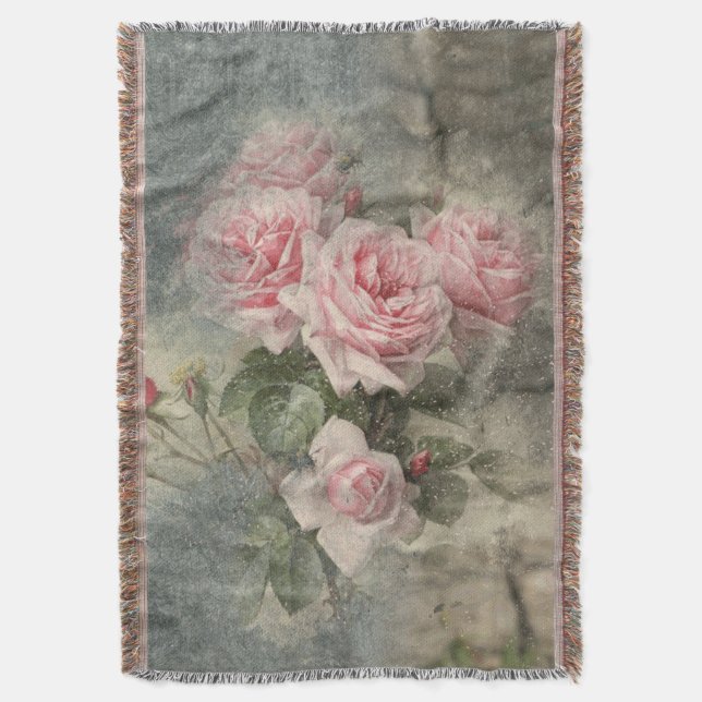 GRUNGY RO - Vintage Flowers Filt (Framsidan Vertikal)