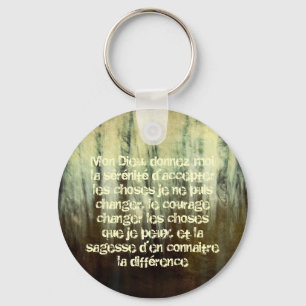 Grungy Serenitybön i fransk Keychain Nyckelring