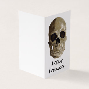 Grungy Skull Halloween Kort