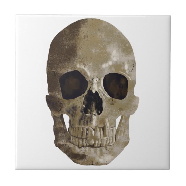 Grungy Skull Kakelplatta (Framsidan)