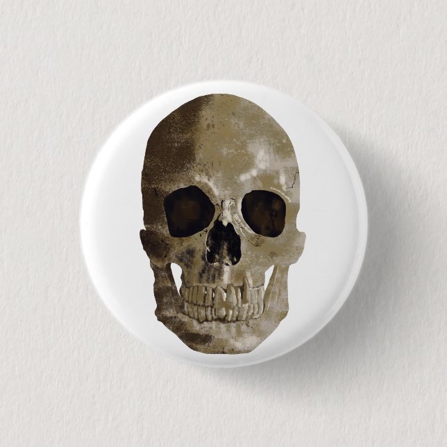 Grungy Skull Knapp (Framsida)