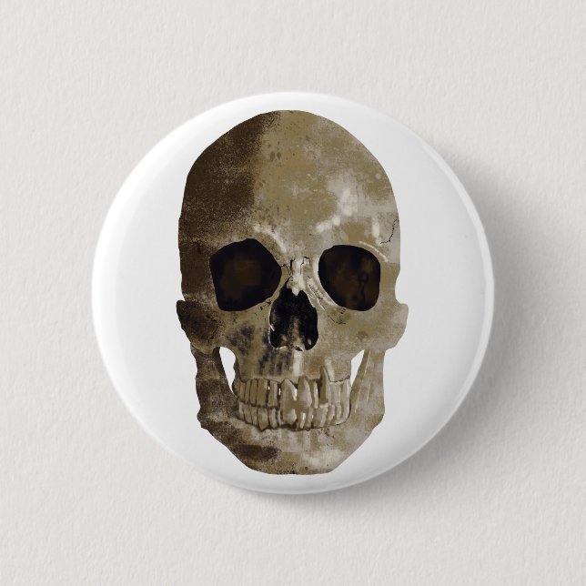 Grungy Skull Knapp (Framsida)