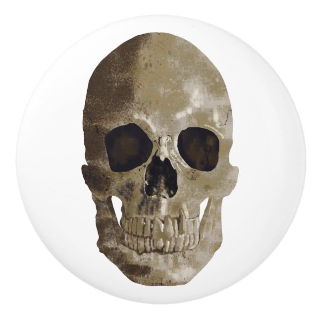 Grungy Skull Knopp (Framsidan)