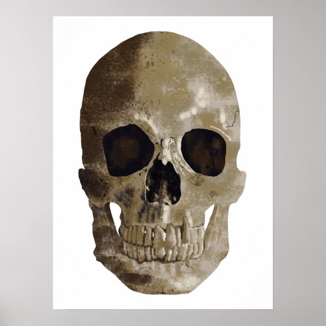 Grungy Skull Poster (Framsidan)