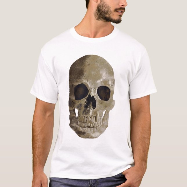 Grungy Skull T Shirt (Framsida)