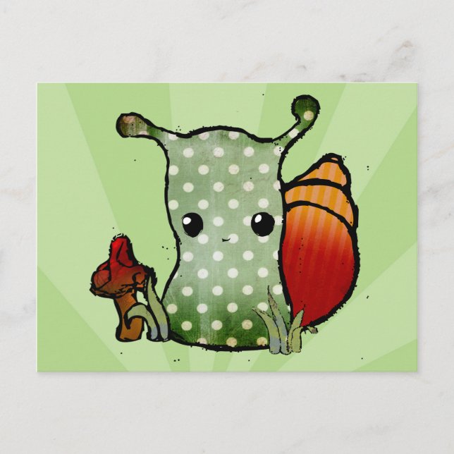 Grungy Snigel vykort (Framsida)