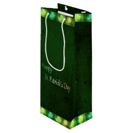 Grungy St. Patrick's Day Shamrocks - Vin Gift Bag