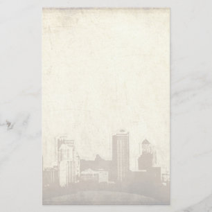 Grungy stadsbakgrund brevpapper