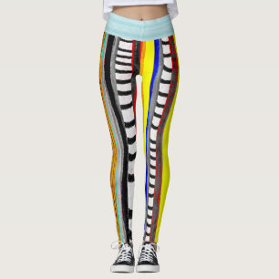 Grungy streetwear cool sträckbar rolig glad Leggin Leggings