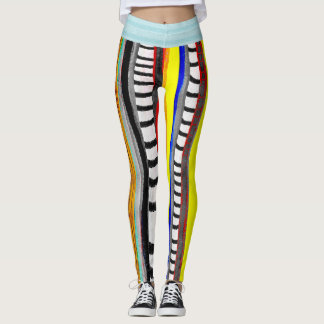 Grungy streetwear cool sträckbar rolig glad Leggin Leggings