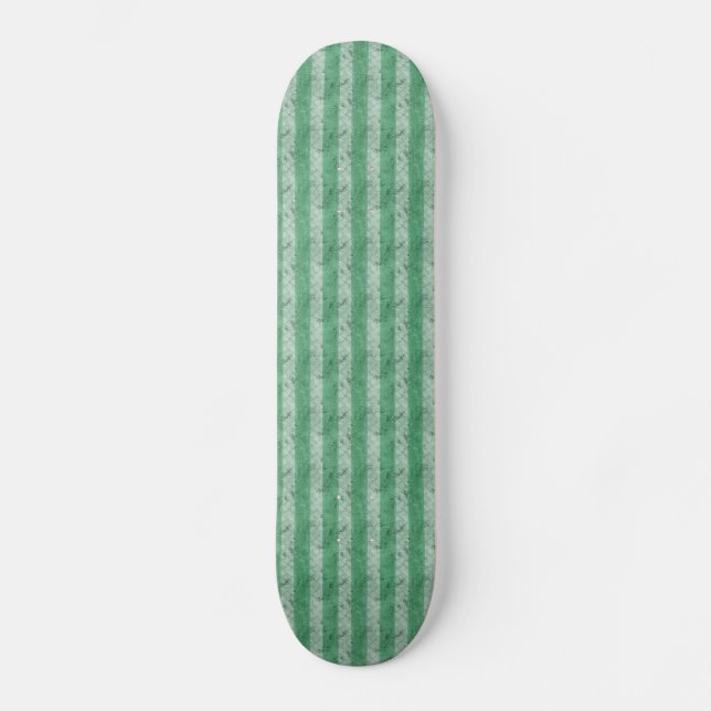 Grungy Tjock Grönt Rand Skateboard Bräda 20,5 Cm (Framsida)