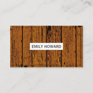 Grungy Wood Grain Visitkort