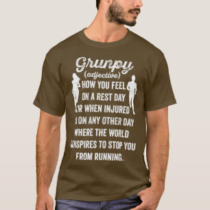 Grunpy Springa Funny Running 10k Springer Marathon T Shirt