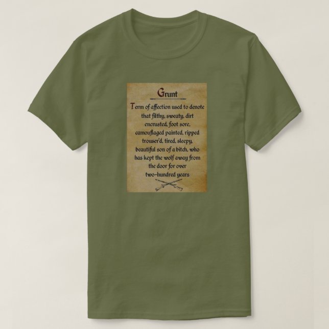 GRUNT T SHIRT (Design framsida)