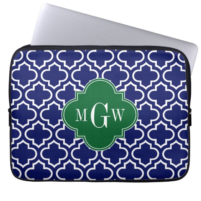 Grunt Wharcan #6 Forest Grn 3 - första Monogram Laptop Sleeve (Framsidan)