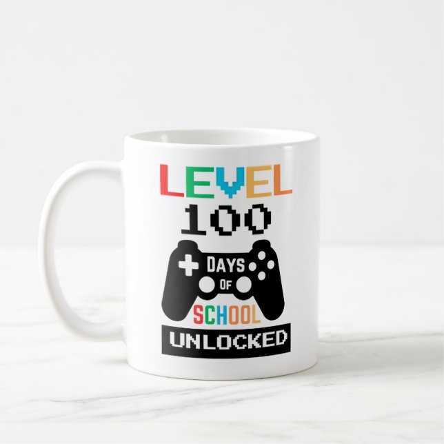 Grupp 100 dagar i skolan olåst kaffemugg (Vänster)