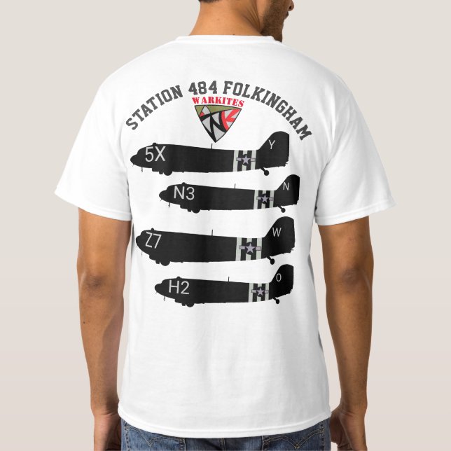 Grupp 313. för bärare för Warkites C-47soldat T-shirt (Baksida)