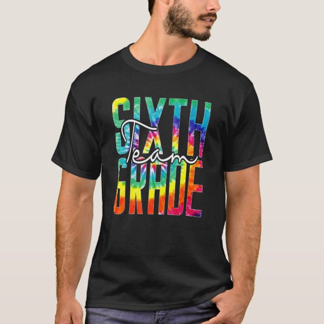 Grupp 6 Klass Hej 6e Klass Back to school T Shirt (Framsida)
