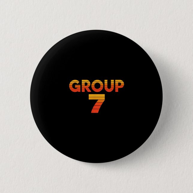 Grupp 7 lärare stolt rolig skolgrupp halloween knapp (Framsida)