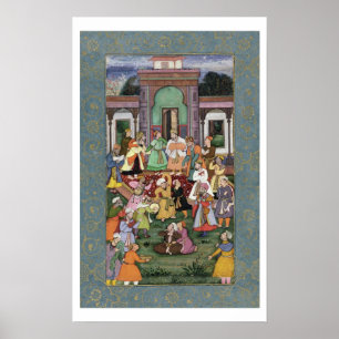 Grupp av att virvla Dervishes, från den stora Poster