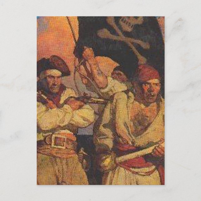 Grupp av Buccanneers Vykort (Framsida)