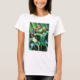 Grupp av gröna lyktor tee shirt
