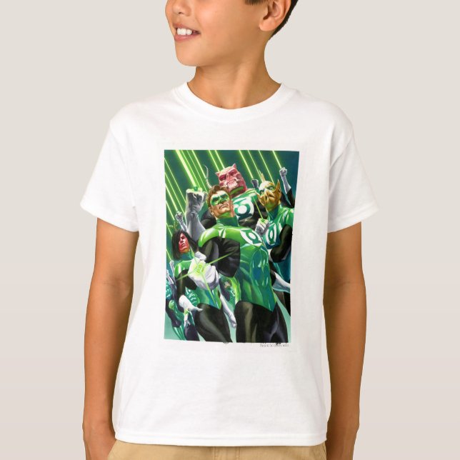 Grupp av Grönt T Shirt (Framsida)