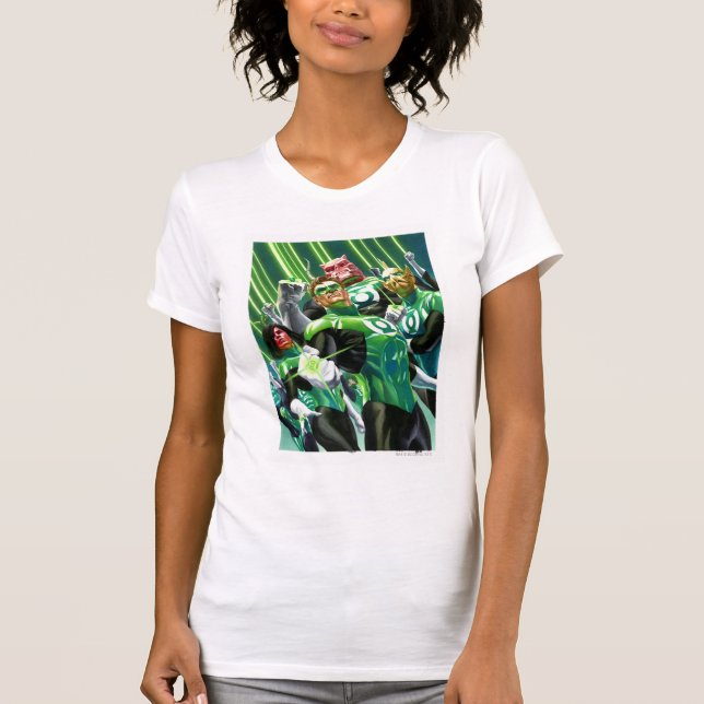 Grupp av Grönt T Shirt (Framsida)