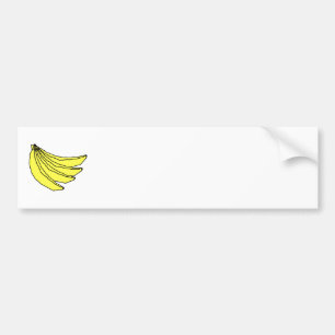 Grupp av gula Bananas. Bildekal