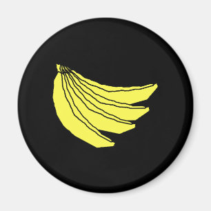 Grupp av gula Bananas. Magnet