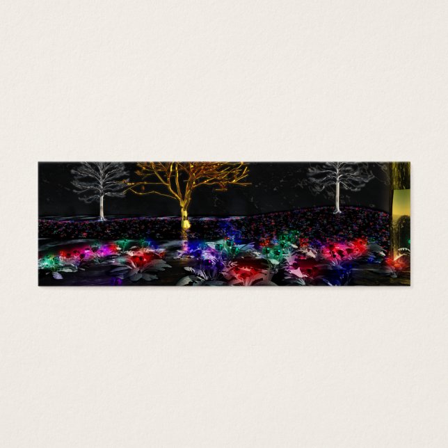 Grupp av levande Bokmärken Litet Visitkort (Framsidan)