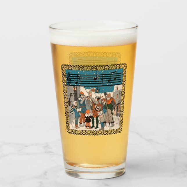 Grupp av musiker på gatuhörnet i Ram Glaskopp (Framsida fylld)