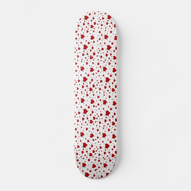 Grupp av Red Hearts Skateboard Deck (Framsida)