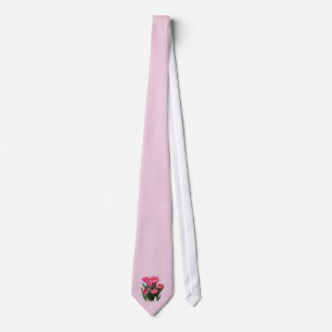 Grupp av rosa tulpaner slips