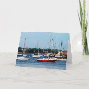 Grupp av Sailboat Newport RI Kort