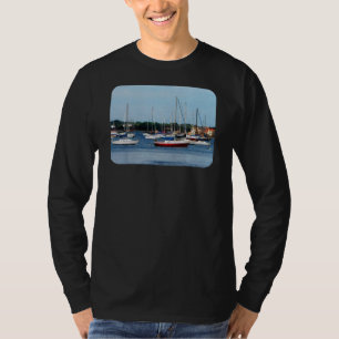 Grupp av segelbåtar Newport RI T Shirt