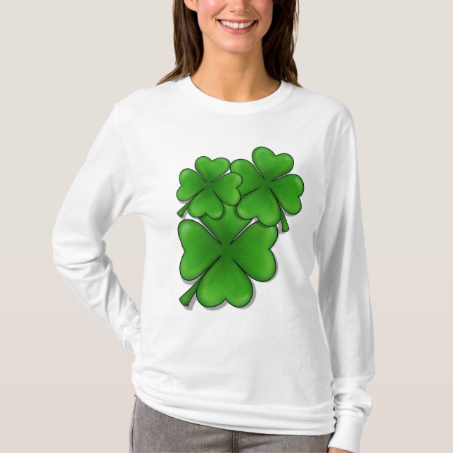 grupp av shamrocks tee (Framsida)