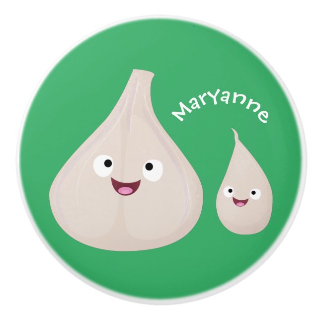 Grupp av vegetabiliska tecknader för gräddvitlök knopp (Framsidan)