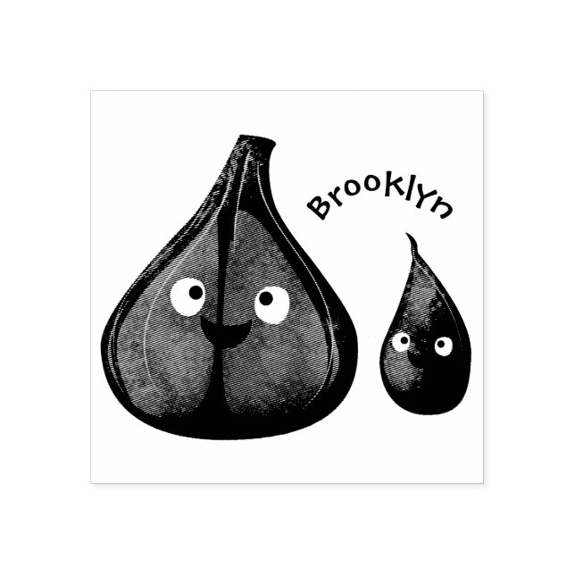 Grupp av vegetabiliska tecknader för gräddvitlök stämpel (Tryck)