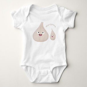 Grupp av vegetabiliska tecknader för gräddvitlök t shirt