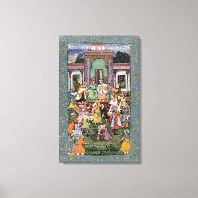 Grupp av Whirling Dervishes från Large Clive Canvastryck (Framsida)