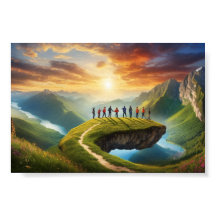 Grupp Äventyr vid Soluppgång - Scenbergartmur