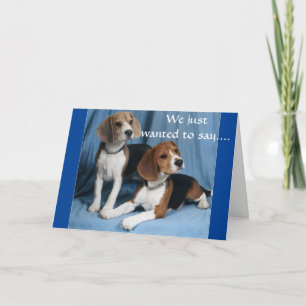 "GRUPP BIRTHDAY - BEAGLE ÖNSKEMÅL FÖR DIG! KORT