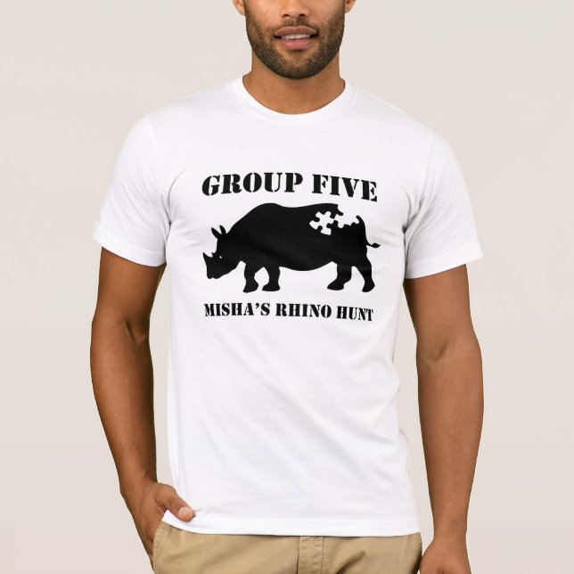 Grupp fem för design 5 t-shirt (Framsida)