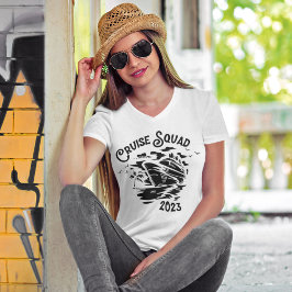 Grupp för familjevacering av Anpassningsbar på kry T Shirt