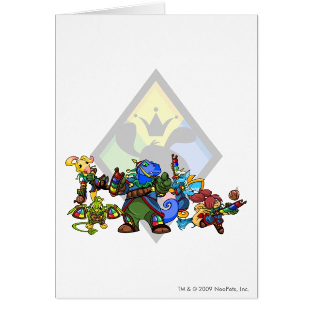 Grupp för lagRoo ö Hälsningskort (Framsidan)